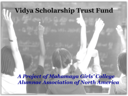 Vidya Scholarship Trust Fund