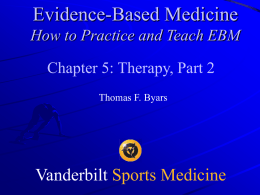 EBM - Chapter 4 - Prognosis