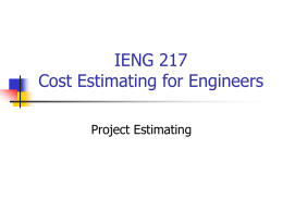 IENG 492 Accounting for Engineers