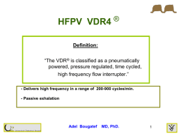 HFPV VDR4 Neonatal Setting