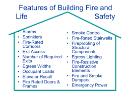 Features of Building Fire and Life Safety &nb