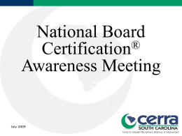 National Board Certification