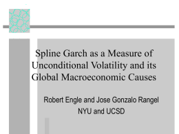 Spline Garch as a measure of unconditional volatility and