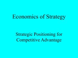 Economics of Strategy - Florida Gulf Coast University