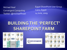 Building Perfect SharePoint Farm