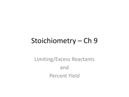 A. Limiting Reactants 79.1 g of zinc react with 0.90 L of