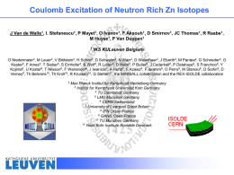 Coulomb Excitation of Neutron Rich Zn Isotopes with the