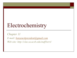 Electrochemistry - UCSB Campus Learning Assistance Services