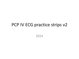 PCP IV ECG practice strips