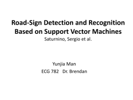 Road-Sign Detection and Recognition Based on Support