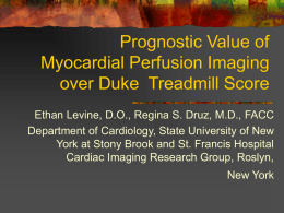Additive value of MPI to Duke treadmill score in outpatients