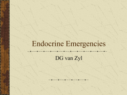 Endocrine Emergencies - Department of Library Services