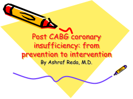 Post CABG coronary insufficiency