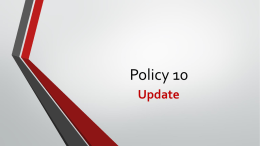 Policy 10, Revision 8 - University of Georgia