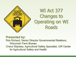 Implements of Husbandry and Wisconsin Highways