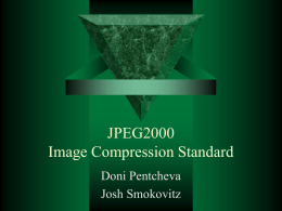 JPG2000 Image Compression Standard