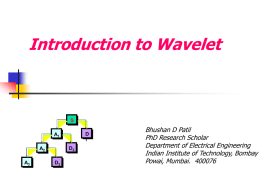 Introduction to Wavelet - Department of Electrical