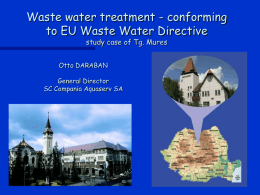 Tg. Mures Waste Water Treatment Plant