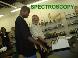 Spectrophotometry - LeMoyne