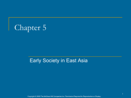Chapter 3: Ancient China