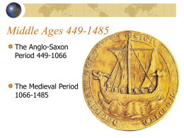 Anglo-Saxon Period - Riverdale High School