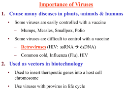 Phage and Virus Lecture - Green River Community College
