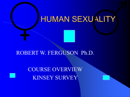 HUMAN SEXUALITY - Saddleback College
