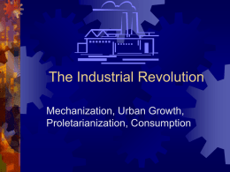 The Industrial Revolution - historysources.tripod.com
