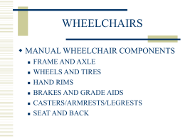 WHEELCHAIRS - Pediatric PM&R Net