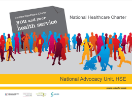 The National Healthcare Charter