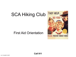 SCA Hiking Club