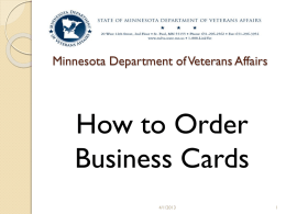 Minnesota Department of Veterans Affairs