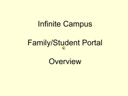 Infinite Campus Family Portal Overview