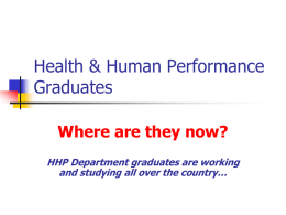 Health & Human Performance Graduates