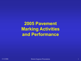 Minnesota DOT - Pavement Markings
