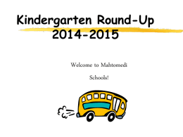 Kindergarten Round-Up 1999-2000