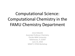 Computational Science: Computational Chemistry