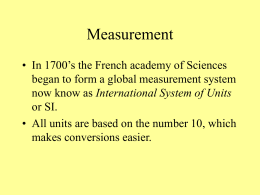 Measurement - RC Schools