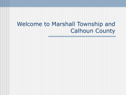 Introduction - Marshall Township, Michigan