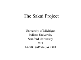 SAKAI - University of Virginia