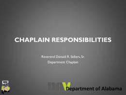 Chaplain Training - DAV Members Portal