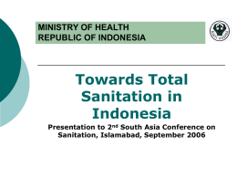 Towards Total Sanitation in Indonesia