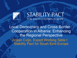 Stability Pact for Southeastern Europe