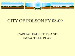 CITY OF POLSON FY 07-08