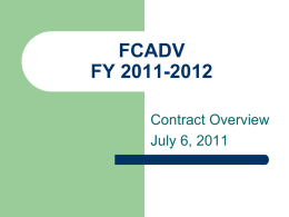 FCADV FY 2010-2011