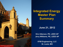 Integrated Energy Master Plan Summary