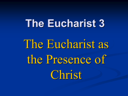 The Eucharist 3 - St. John in the Wilderness Adult