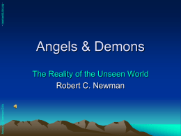 Angels & Demons - Robert C. Newman Library at IBRI.org