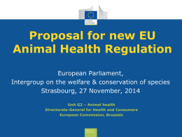 Proposal on Animal Health