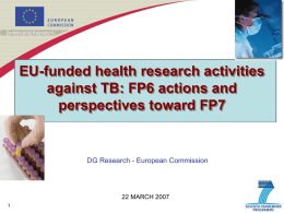 Health research opportunities in FP6